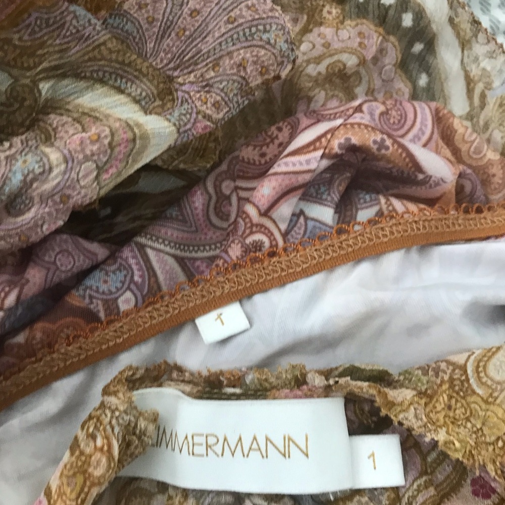 NWOT Zimmermann concert Elegant Paisley Print Dress - Picture 5 of 8